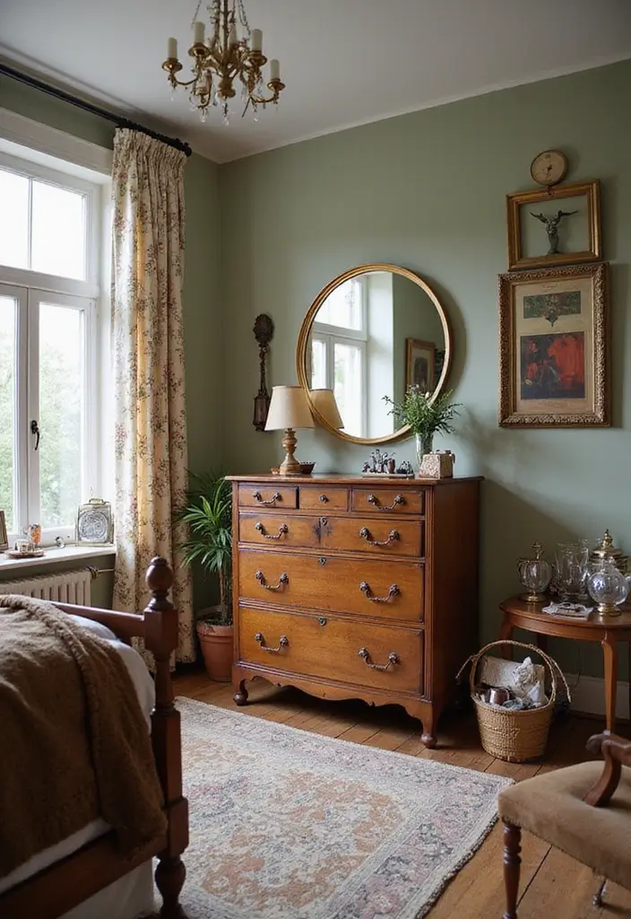 30 Bedroom Additions to House Ideas That Expand Comfort & Style - 15. Vintage Finds