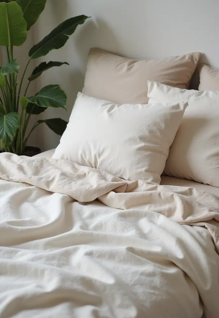 30 Bedroom Additions to House Ideas That Expand Comfort & Style - 2. Eco-Friendly Bedding