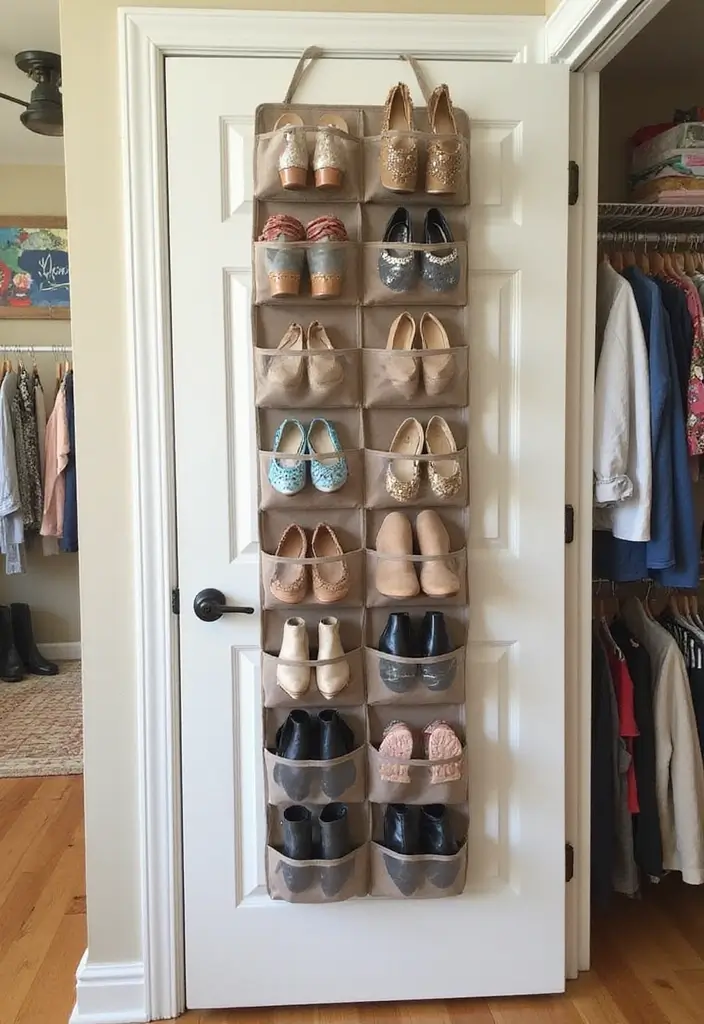 30 Bedroom Closet Organization Ideas That Keep Everything Neat - 10. Over-the-Door Organizers