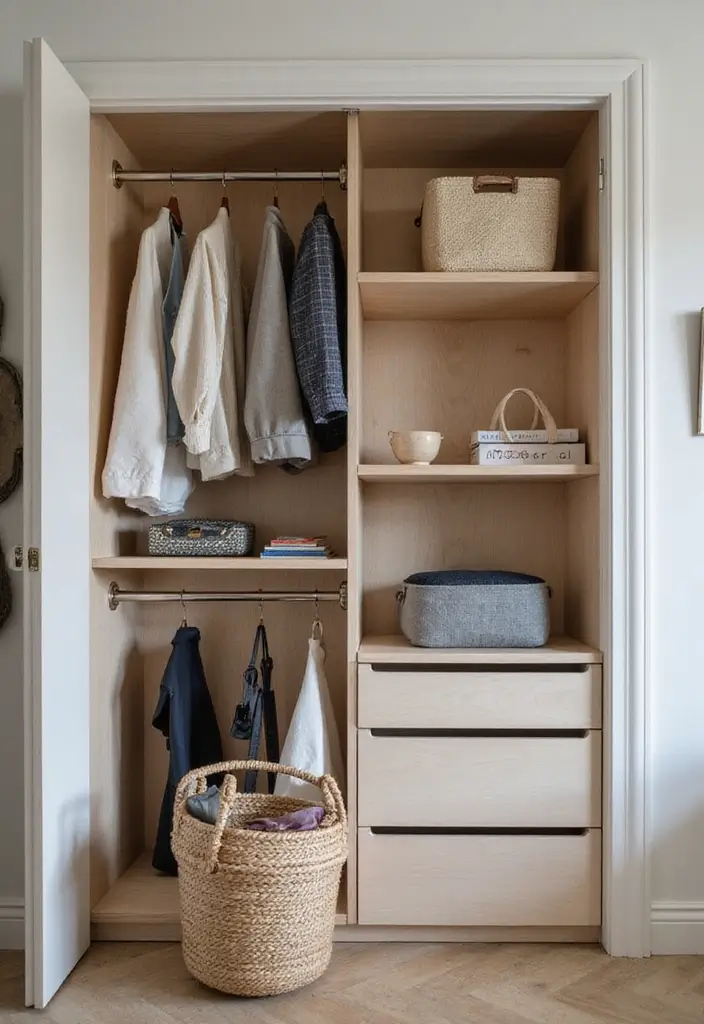 30 Bedroom Closet Organization Ideas That Keep Everything Neat - 22. Hidden Storage