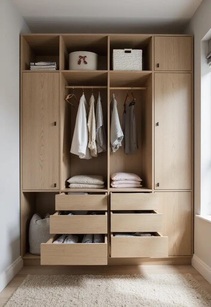30 Bedroom Closet Organization Ideas That Keep Everything Neat - 28. Compact Wardrobe Systems