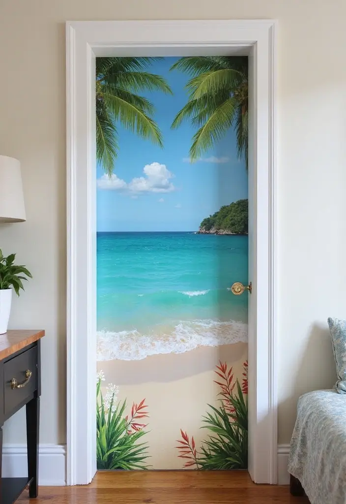 30 Bedroom Door Painting Ideas Creative & Unique - 11. Themed Designs