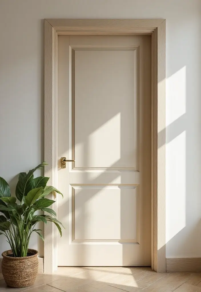 30 Bedroom Door Painting Ideas Creative & Unique - 14. Nature's Palette