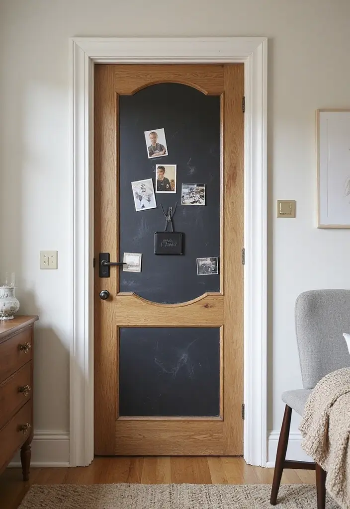 30 Bedroom Door Painting Ideas Creative & Unique - 29. Interactive Door