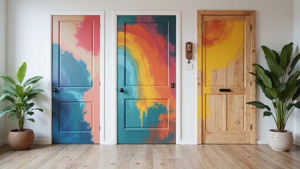 30 Bedroom Door Painting Ideas Creative & Unique
