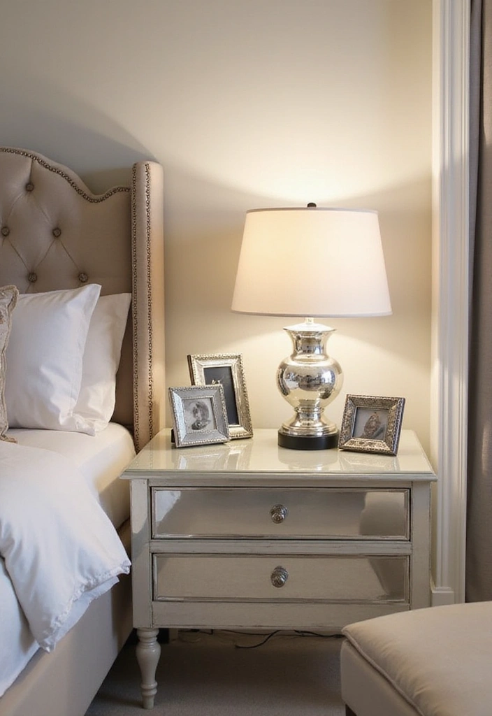 30 Bedroom Dressing Mirror Ideas That Add Light & Depth - 11. Mirrored Accents