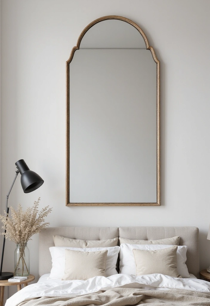 30 Bedroom Dressing Mirror Ideas That Add Light & Depth - 14. Minimalistic Mirrors