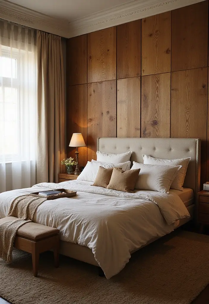 30 Bedroom Wall Paneling Ideas That Add Texture & Warmth - 27. Sustainable Acoustic Panels