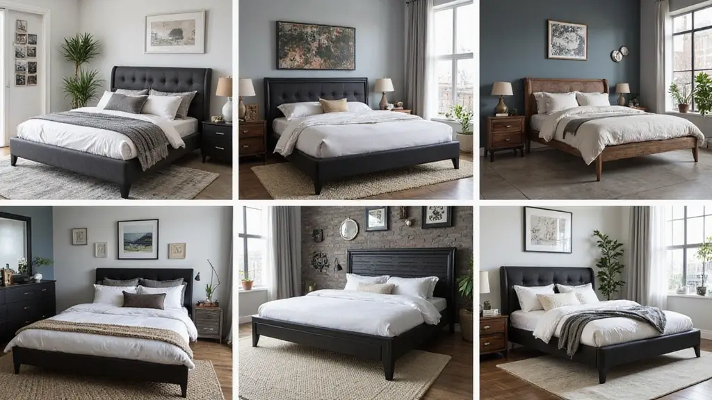 30 Black Bed Frame Bedroom Ideas That Look Strong & Stylish 6 30 Black Bed Frame Bedroom Ideas That Look Strong & Stylish