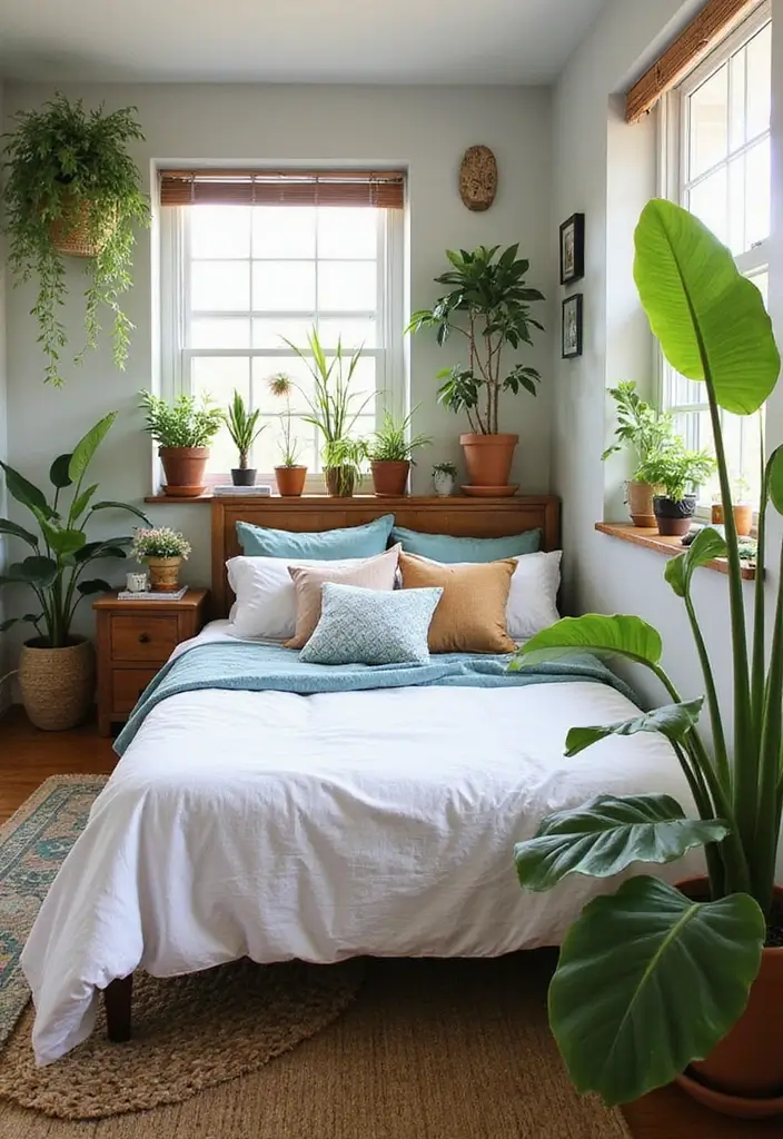 30 Brother and Sister Shared Bedroom Ideas That Balance Both Styles - 23. Indoor Nature Garden