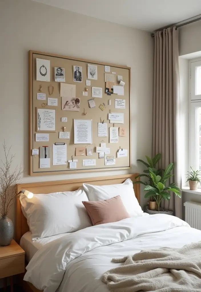 30 Brother and Sister Shared Bedroom Ideas That Balance Both Styles - 29. Customizable Bulletin Board