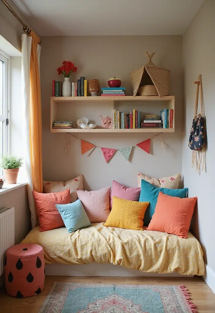 30 Brother and Sister Shared Bedroom Ideas That Balance Both Styles - 4. Cozy Reading Nook