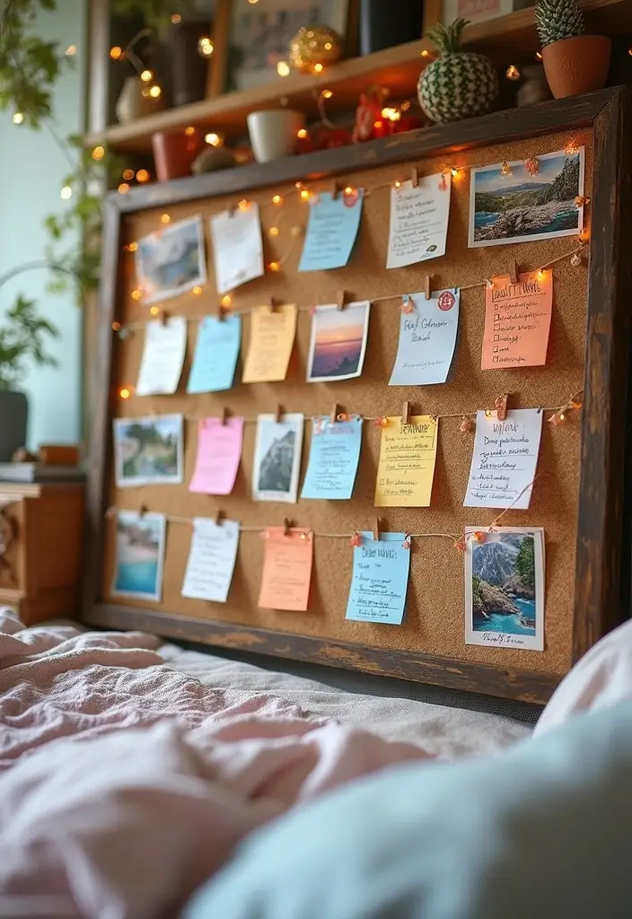 30 Cork Board Ideas for Bedroom Aesthetic That Inspire You Daily - 14. Bucket List Board