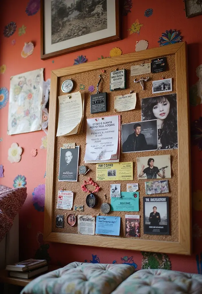 30 Cork Board Ideas for Bedroom Aesthetic That Inspire You Daily - 15. Music Inspiration Board