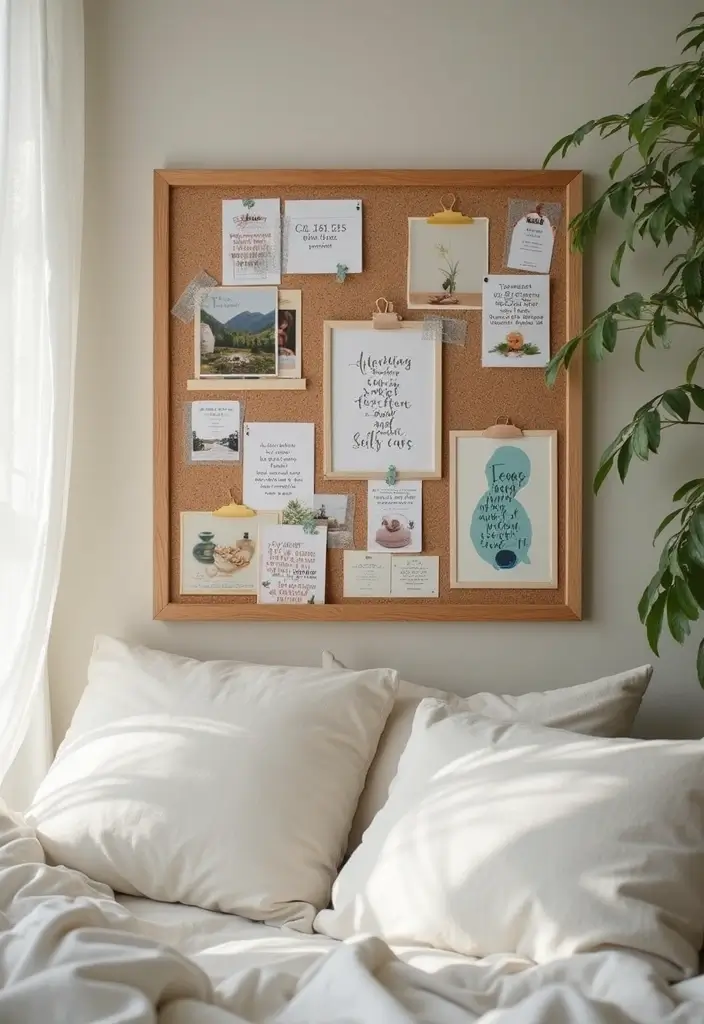 30 Cork Board Ideas for Bedroom Aesthetic That Inspire You Daily - 20. Self-Care Reminder Board