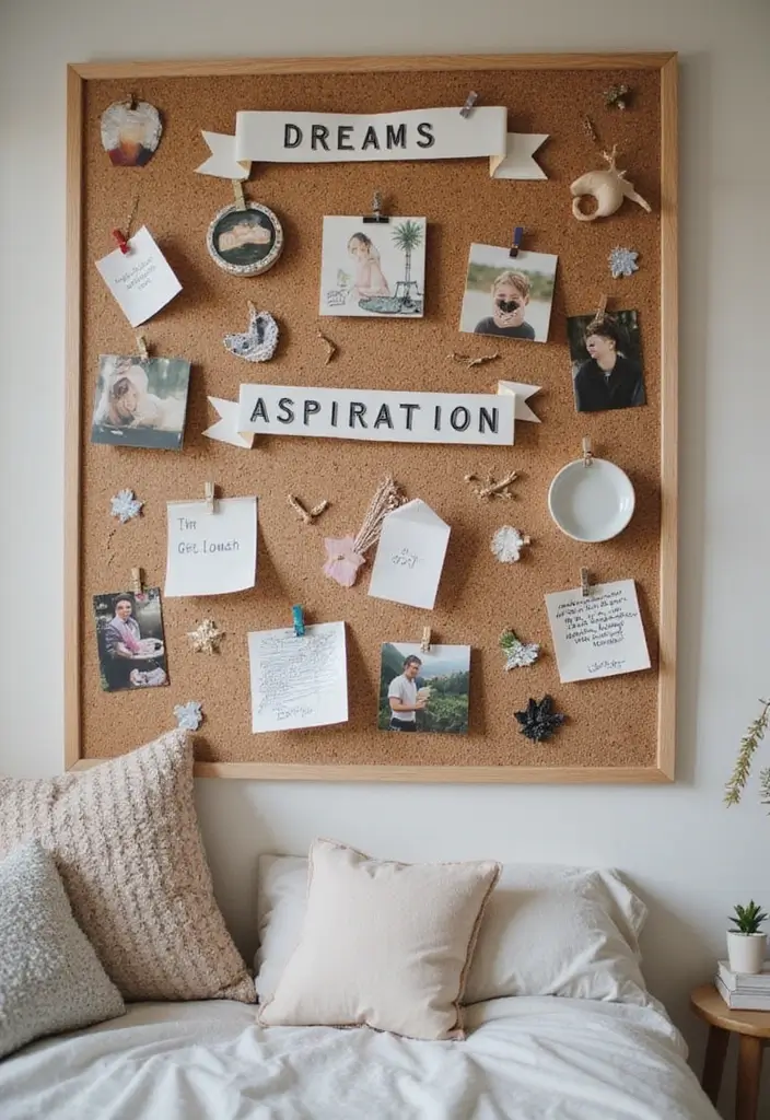 30 Cork Board Ideas for Bedroom Aesthetic That Inspire You Daily - 26. Dream Journal Board