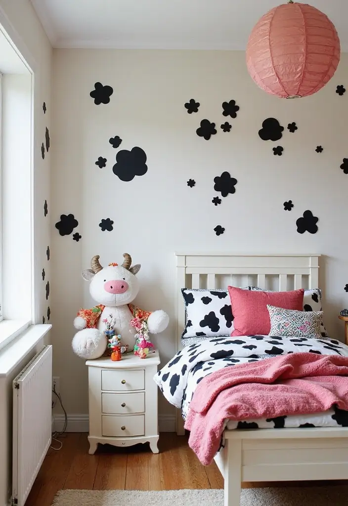 30 Cow Print Bedroom Ideas That Feel Fun & Trendy - 12. Playful Children's Rooms