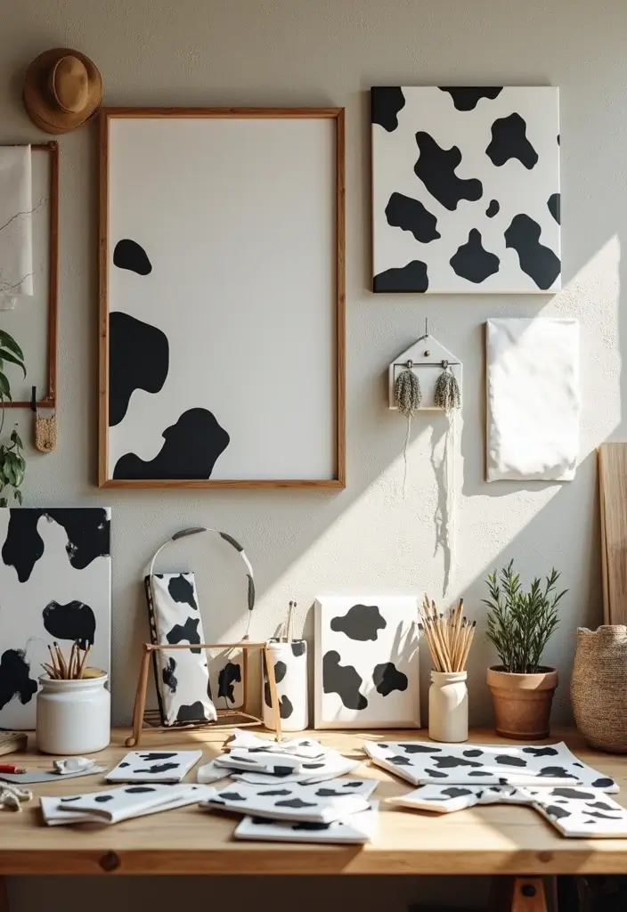 30 Cow Print Bedroom Ideas That Feel Fun & Trendy - 20. Cow Print DIY Projects