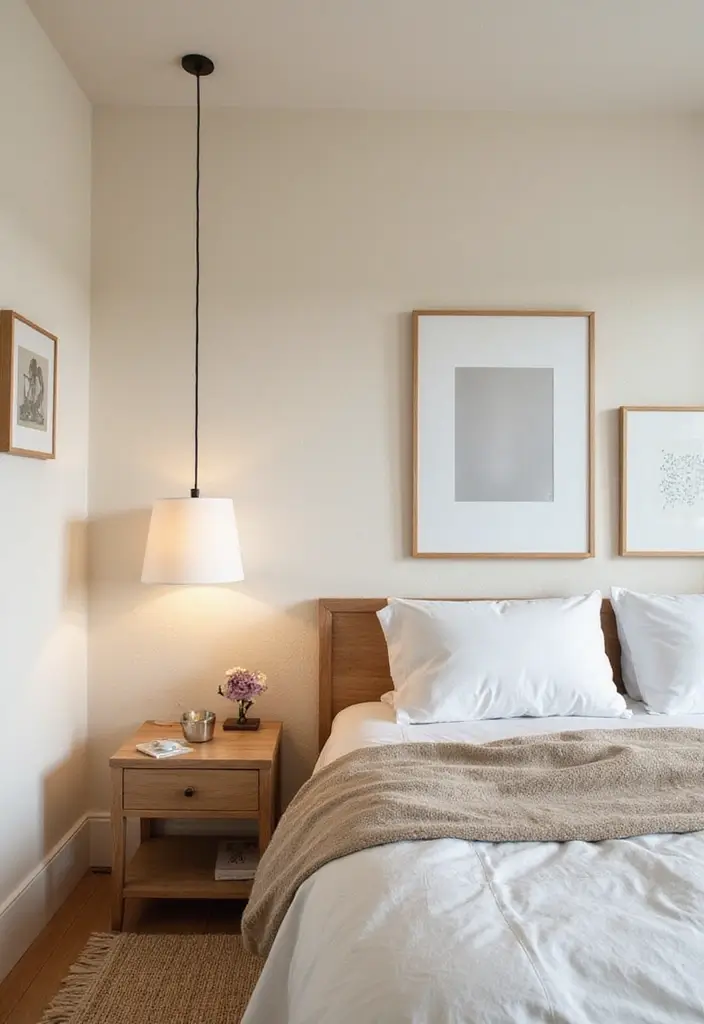 30 Cream Color Bedroom Ideas That Feel Soft, Bright & Welcoming - 12. Cream Accent Walls