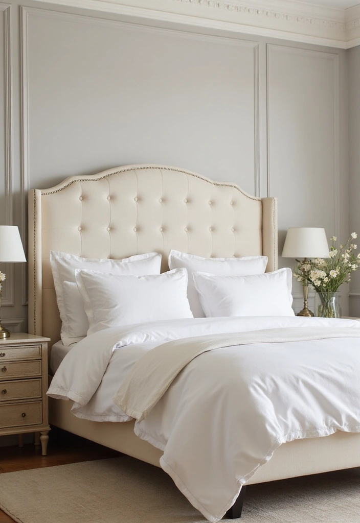30 Cream Color Bedroom Ideas That Feel Soft, Bright & Welcoming - 16. Cream Color Headboards