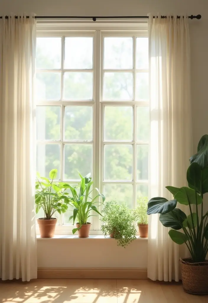 30 Cream Color Bedroom Ideas That Feel Soft, Bright & Welcoming - 2. Bright and Airy Windows