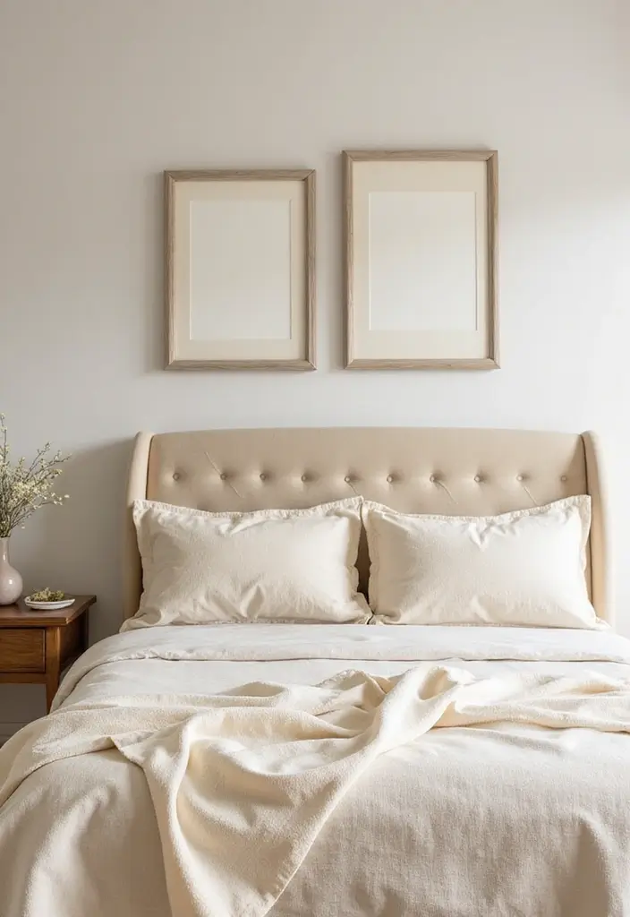 30 Cream Color Bedroom Ideas That Feel Soft, Bright & Welcoming - 24. Cream Color Accessories