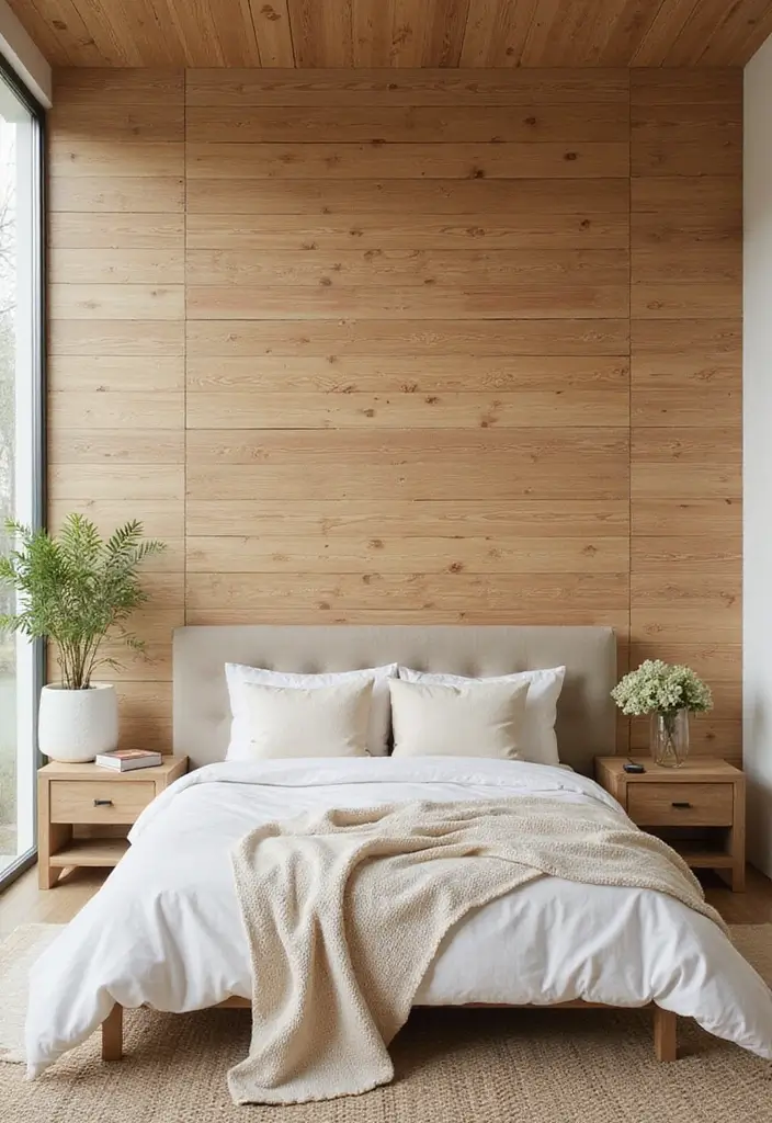 30 Cream Color Bedroom Ideas That Feel Soft, Bright & Welcoming - 5. Organic Wall Treatments