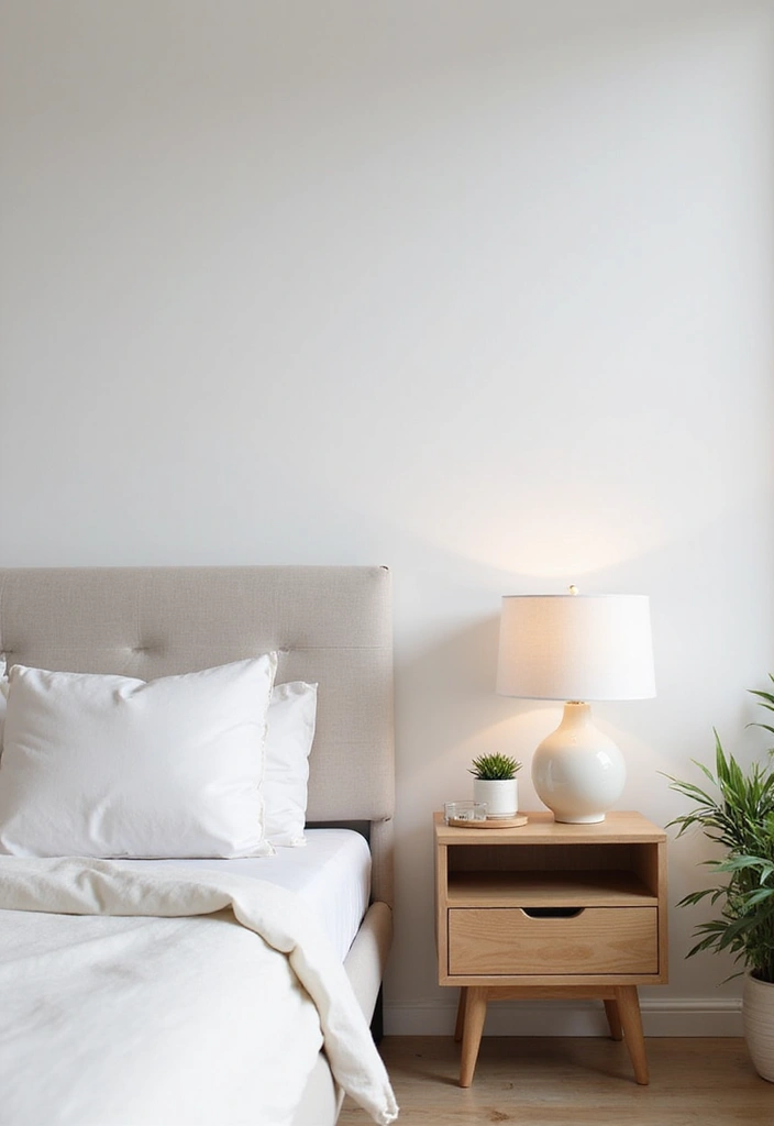 30 Cute Simple Bedroom Ideas That Prove Minimal Can Be Beautiful - 12. Simple Nightstands