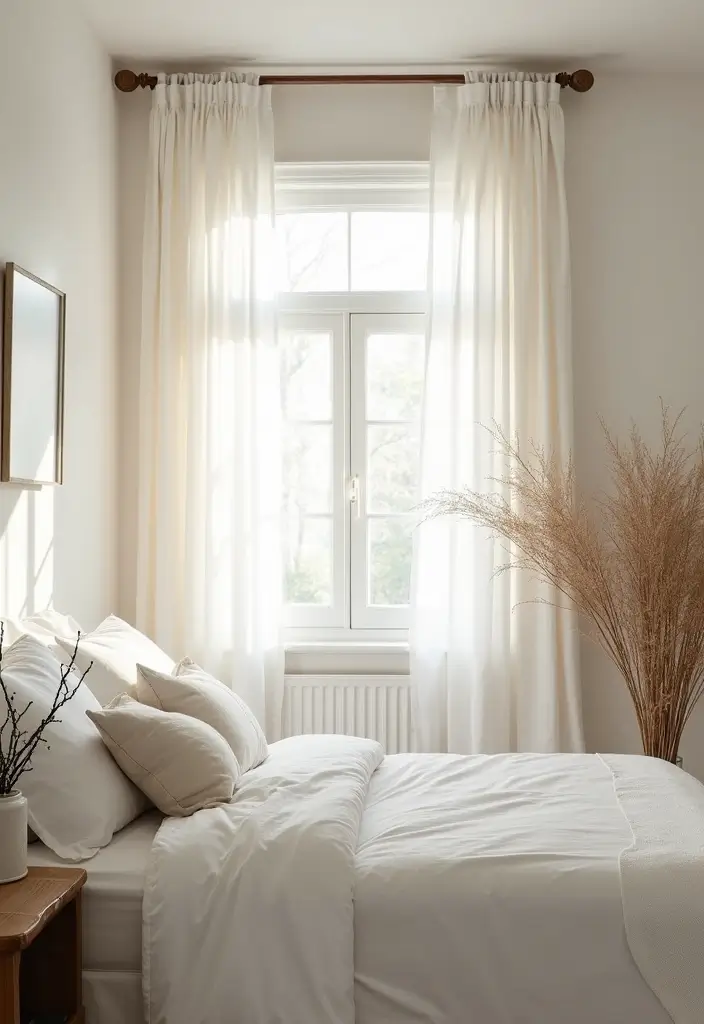 30 Cute Simple Bedroom Ideas That Prove Minimal Can Be Beautiful - 15. Simple Window Treatments