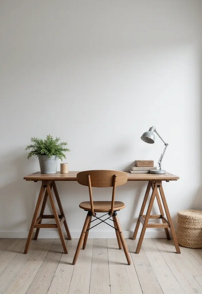 30 Cute Simple Bedroom Ideas That Prove Minimal Can Be Beautiful - 19. Simple Desk Space