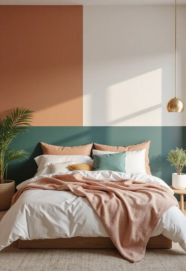 30 Cute Simple Bedroom Ideas That Prove Minimal Can Be Beautiful - 20. Simple Color Blocks