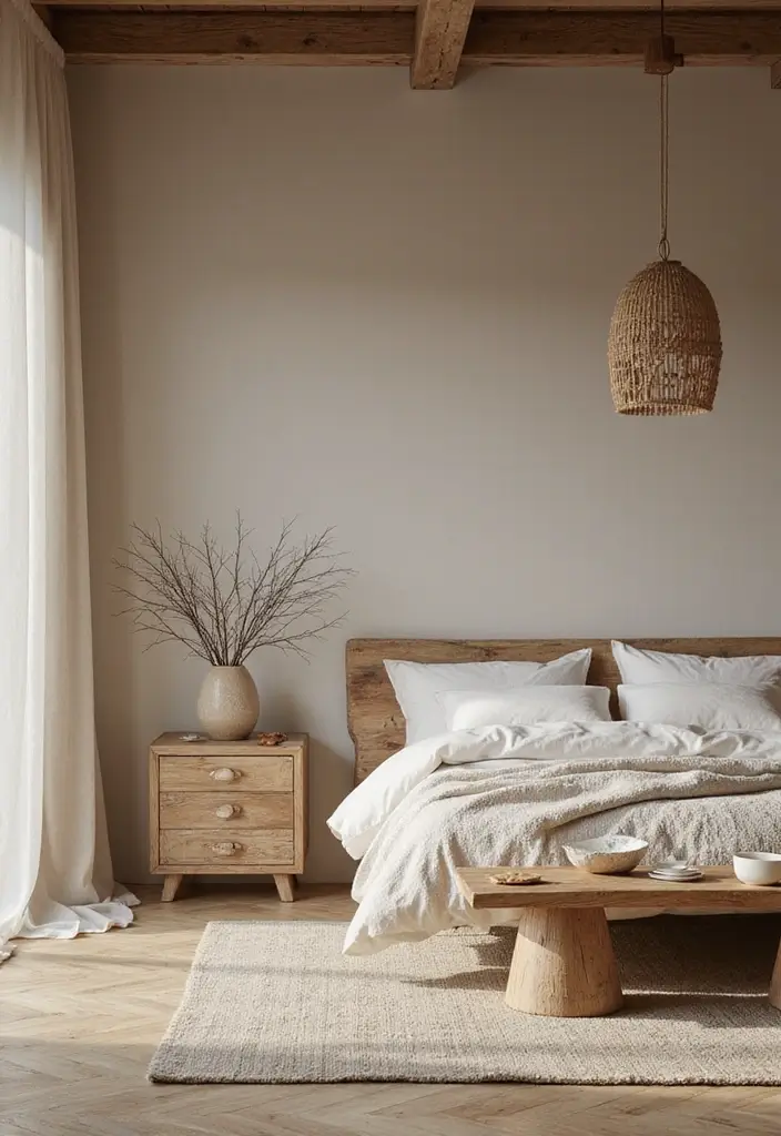 30 Cute Simple Bedroom Ideas That Prove Minimal Can Be Beautiful - 21. Embrace Natural Elements