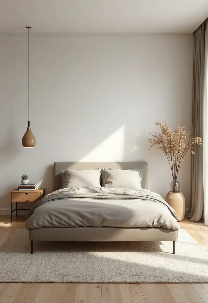 30 Cute Simple Bedroom Ideas That Prove Minimal Can Be Beautiful - 23. Focus on Symmetry