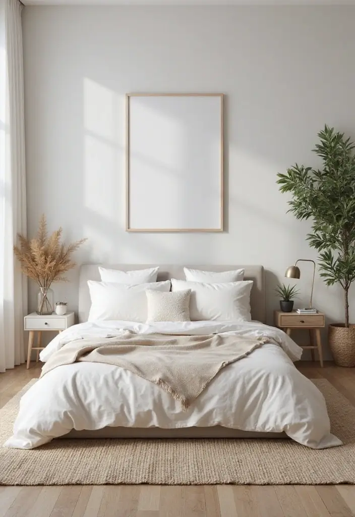 30 Cute Simple Bedroom Ideas That Prove Minimal Can Be Beautiful - 26. Seasonal Decor Elements