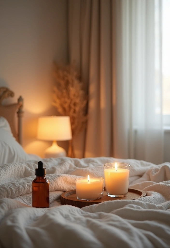 30 Cute Simple Bedroom Ideas That Prove Minimal Can Be Beautiful - 30. Mindful Aromatherapy