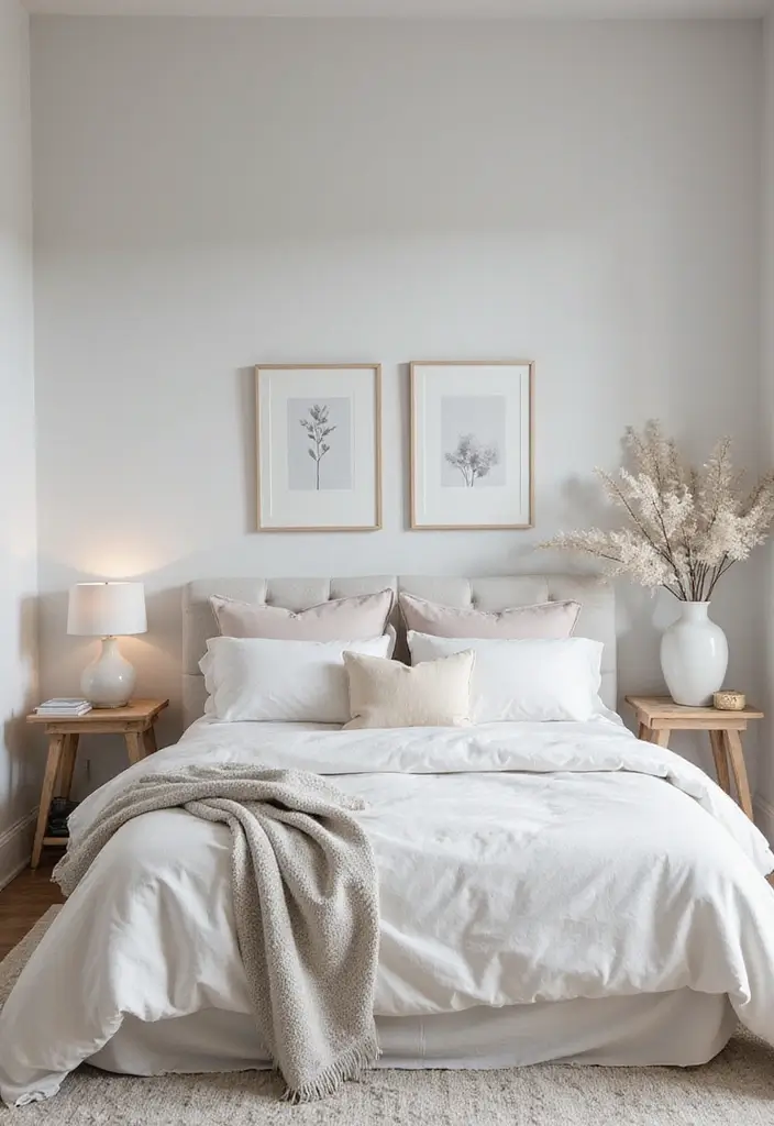 30 Cute Simple Bedroom Ideas That Prove Minimal Can Be Beautiful - 4. Calming Color Palette