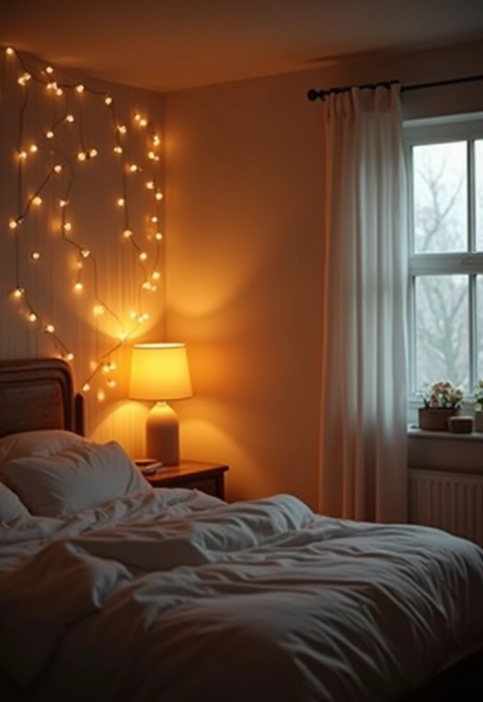 30 Cute Simple Bedroom Ideas That Prove Minimal Can Be Beautiful - 9. Soft Lighting Options