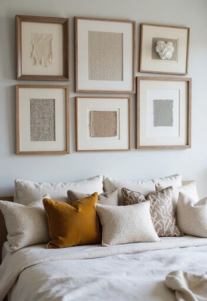 30 DIY Home Decor Easy Bedroom Craft Ideas You’ll Love Making - 25. Framed Fabric Swatches