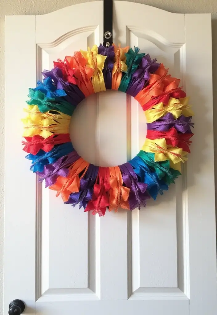 30 DIY Home Decor Easy Bedroom Craft Ideas You’ll Love Making - 30. DIY Ribbon Wreath