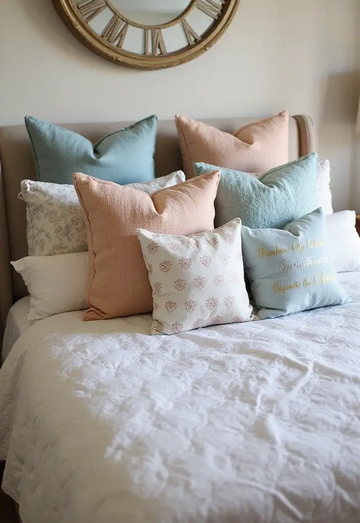 30 DIY Home Decor Easy Bedroom Craft Ideas You’ll Love Making - 4. Customized Throw Pillows