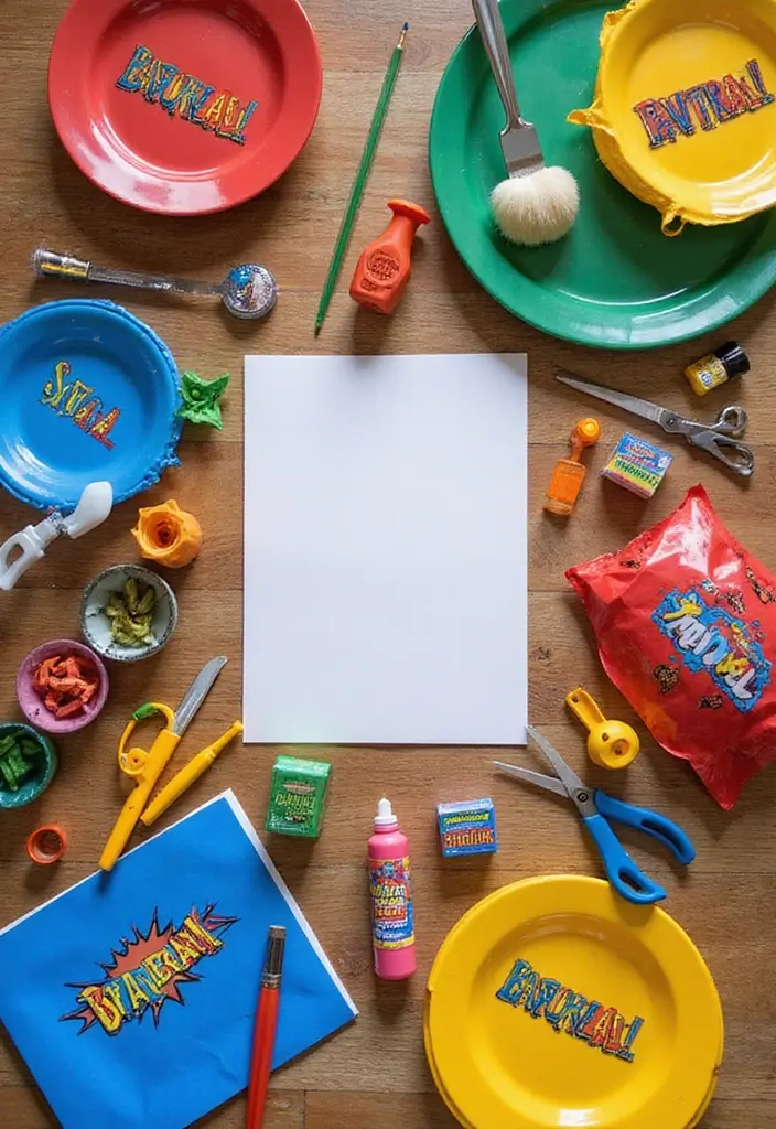 30 Marvel Bedroom Ideas Boy Rooms That Feel Heroic & Fun - 12. Superhero-Themed Crafts Station