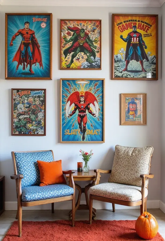 30 Marvel Bedroom Ideas Boy Rooms That Feel Heroic & Fun - 2. Comic Book Decor
