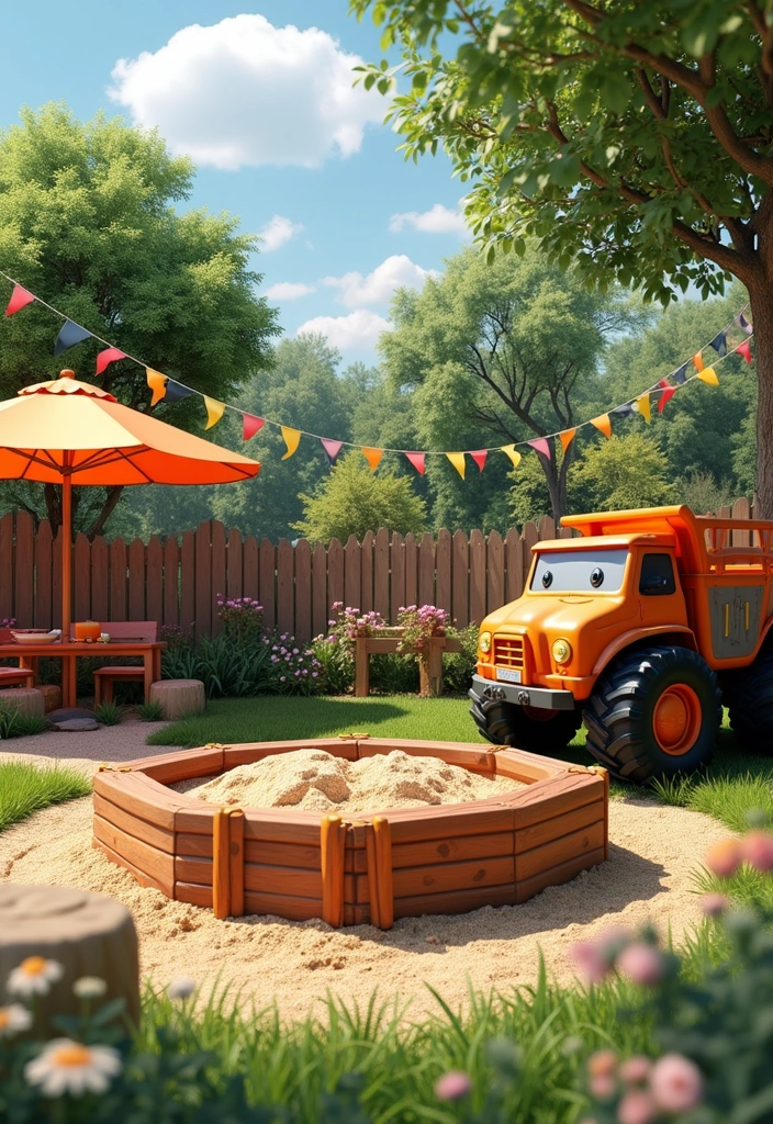30 Monster Truck Bedroom Ideas That Kids Will Go Crazy For - 22. Outdoor Monster Truck Vibes