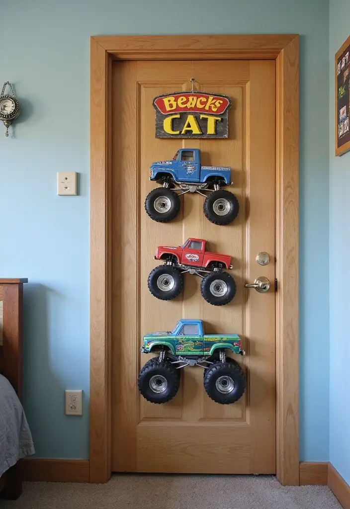 30 Monster Truck Bedroom Ideas That Kids Will Go Crazy For - 23. Fun Bedroom Signs