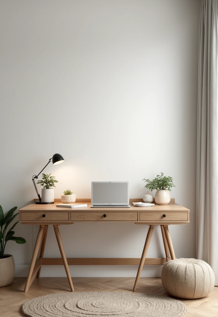 30 Organization Ideas for Bedroom That Keep Things Effortless - 16. Minimalist Desk Setup