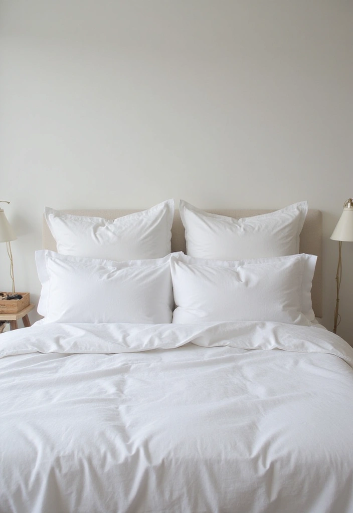 30 Organization Ideas for Bedroom That Keep Things Effortless - 21. Minimalist Bedding Choices