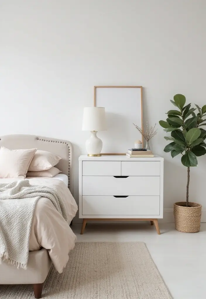 30 Organization Ideas for Bedroom That Keep Things Effortless - 22. Keep Surfaces Clear