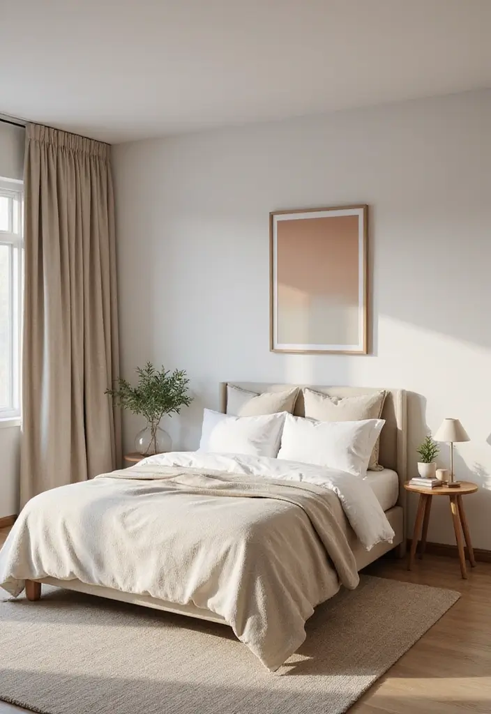 30 Organization Ideas for Bedroom That Keep Things Effortless - 23. Embrace Minimalist Color Schemes