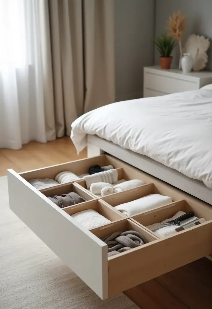 30 Organization Ideas for Bedroom That Keep Things Effortless - 9. Drawer Dividers