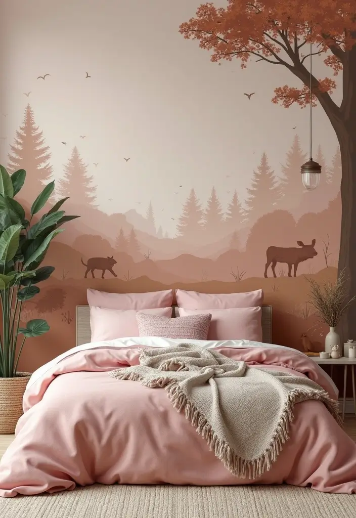 30 Pink Bedroom Ideas for Kids That Are Adorable and Playful - 29. The Great Outdoors